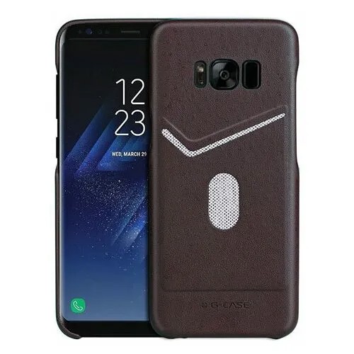 Чехол G-Case Jazz Series для Samsung Galaxy S8 plus (коричневый, кожаный)