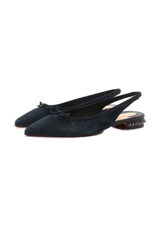 Замшевые балетки Hall Sling Christian Louboutin