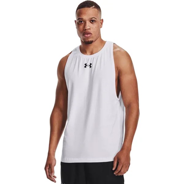 Майка мужская Under Armour Baseline Cotton Tank белая MD