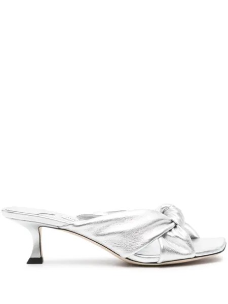 Jimmy Choo туфли Avenue 50 с эффектом металлик, серебристый