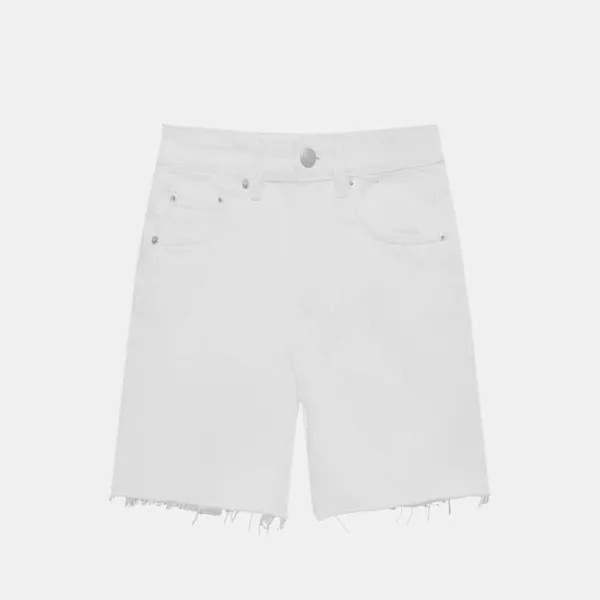 Шорты Pull&Bear Denim Bermuda, белый