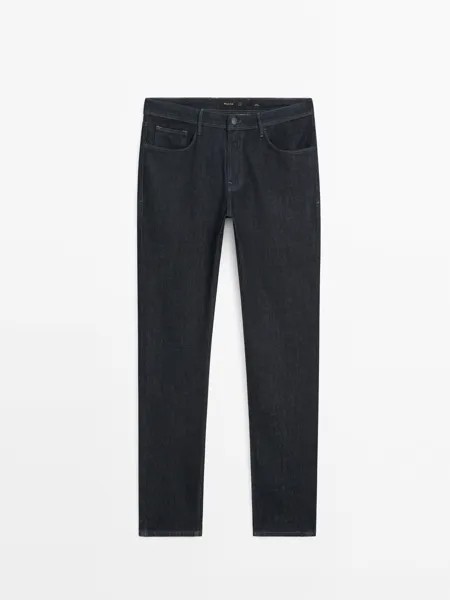 Джинсы узкого кроя Massimo Dutti, индиго