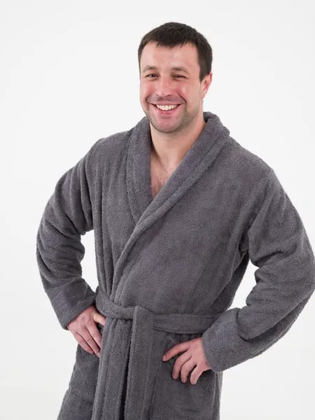 Халат мужской Bio-Textiles IFMIMH серый 60-62 RU