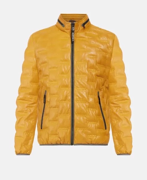 Кожаный пиджак Milestone, желтый
