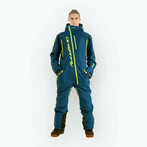 Комбинезон Dragonfly Комбинезон Dragonfly GRAVITY PREMIUM Man Dark Ocean Light Green (Kamchatka) 2024, размер S, синий, зеленый