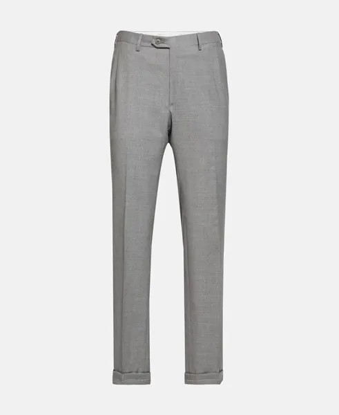 Шерстяные брюки Brioni, серый
