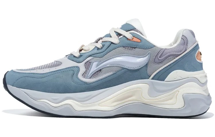Кроссовки LI-NING 1990 Lava Lifestyle Shoes Men Low-top Blue/Gray