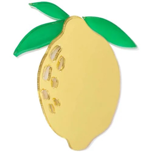 Лимон / Lemon, brooch, gold