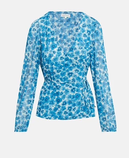 Блузка с запахом Fabienne Chapot, лазурный синий