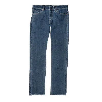 Volcom Solver Denim Pants (Easy Enzyme Medium) Мужские современные прямые джинсы 16 дюймов
