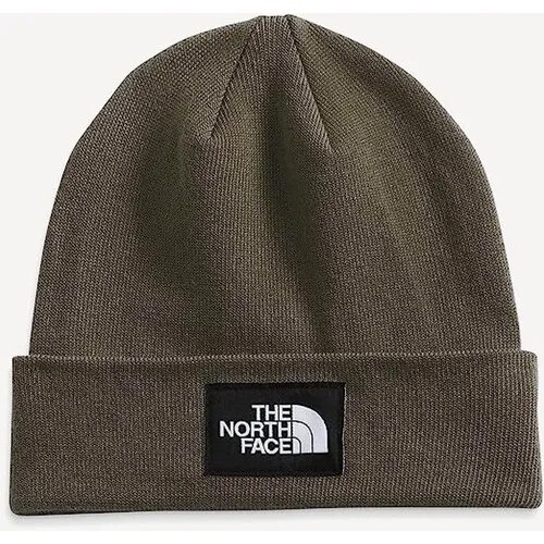Шапка бини The North Face, размер One Size, зеленый