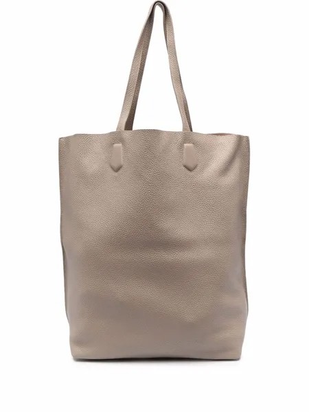12 STOREEZ grained leather tote bag