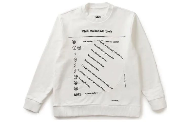 Толстовка женская белая Mm6 Maison Margiela