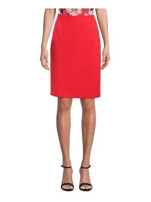 KASPER Женская красная юбка-трапеция выше колена для работы Petites 4P