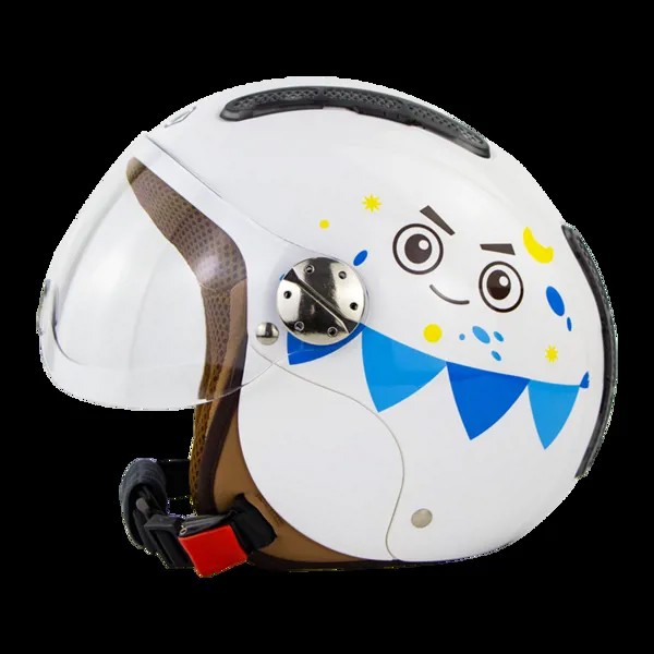 Детский шлем для электрического автомобиля, дышащий солнцезащитный шлем для скутера, мотоцикла, детская Защитная шапка со съемными линзами