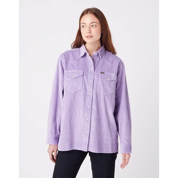 Куртка Wrangler Western overshirt, фиолетовый