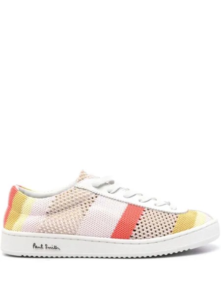 Paul Smith кроссовки в полоску, розовый