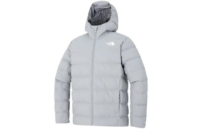 Пуховик мужской серый The North Face, серый