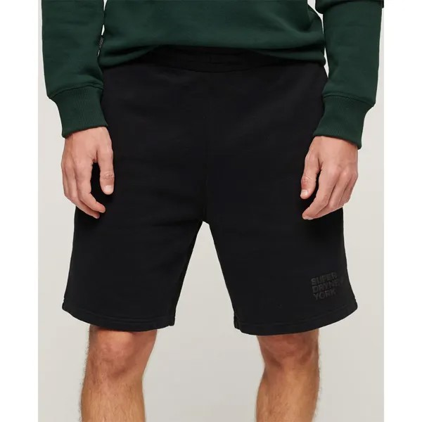 Шорты Superdry Luxury Sport Loose Sweat, черный