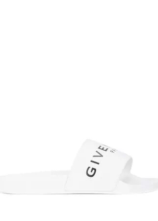 Givenchy шлепанцы с логотипом