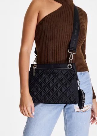 Черная стеганая сумка через плечо Steve Madden Java-Черный