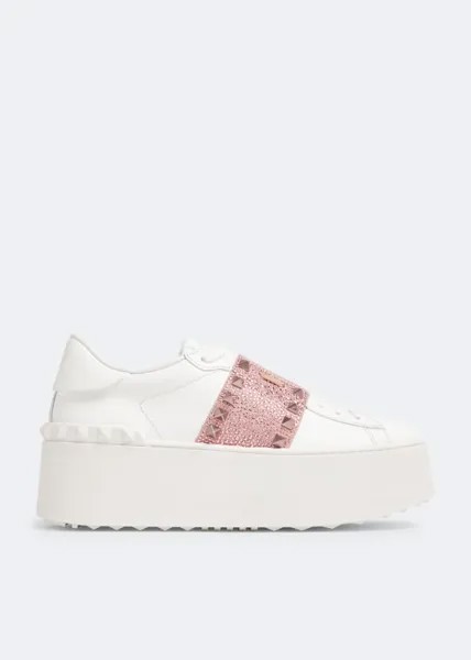 Кроссовки Valentino Garavani Flatform Rockstud Untitled, белый