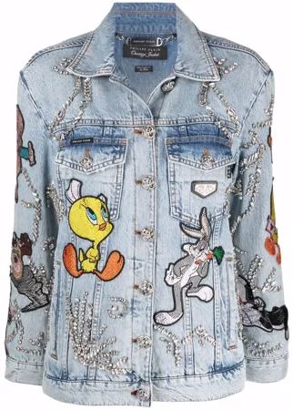 Philipp Plein джинсовая куртка оверсайз Looney Tunes