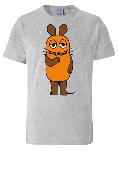 Футболка Logoshirt Die Sendung mit der Maus Maus, цвет grau-meliert