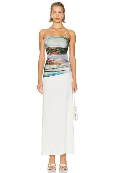 Платье Christopher Esber Lucid Sheer Panel, цвет Lucid Garden Print