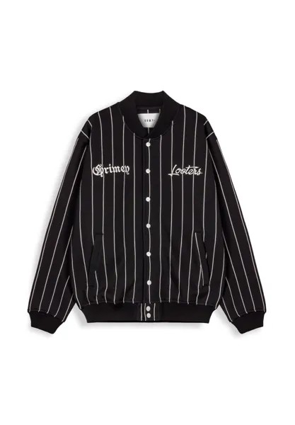 Куртка-бомбер CAUSING PANIC BUTTON Grimey, цвет black