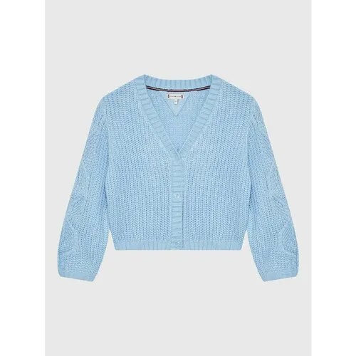 Кардиган TOMMY HILFIGER, размер 8Y [METY], голубой