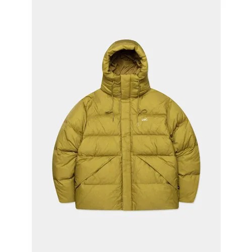 Пуховик LMC Hooded Puffer Duck Down, размер L, желтый