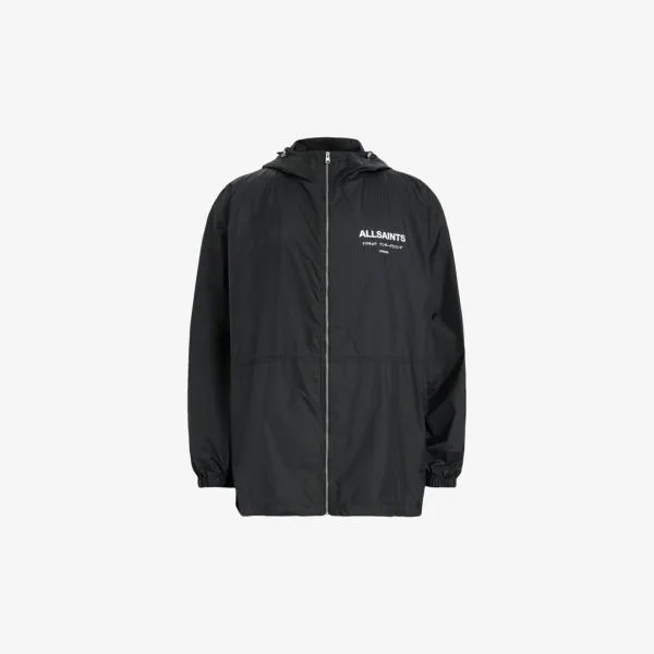 Куртка-футляр underground с текстовым принтом и логотипом Allsaints, черный