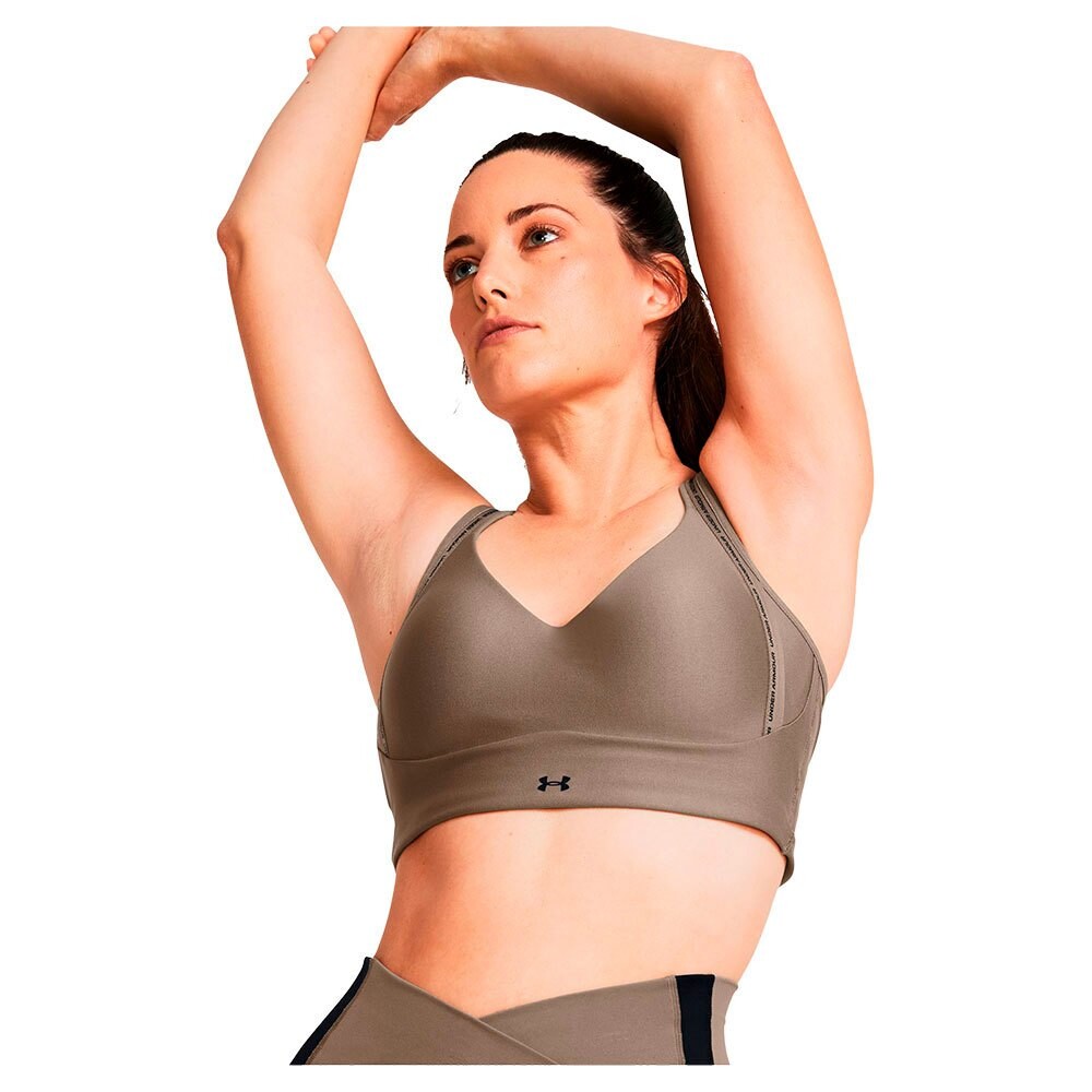 Спортивный топ Under Armour Infinity 2.0 Strappy Low Support, коричневый
