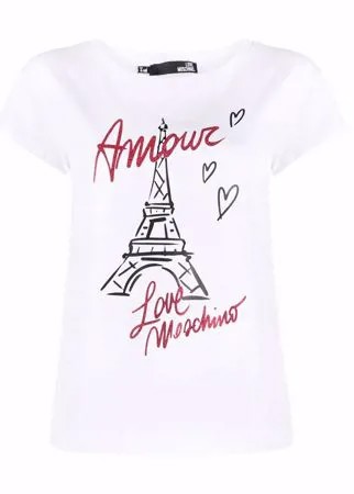 Love Moschino футболка Amour Tour Eiffel