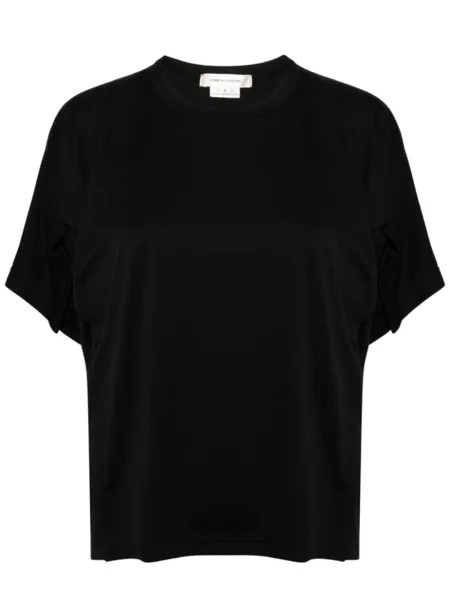 Comme Des Garçons футболка со сборками, черный