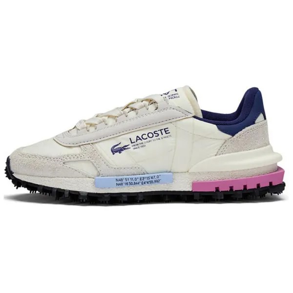 Кроссовки LACOSTE Lifestyle Shoes Women's Low-top Off-white, цвет Off-white