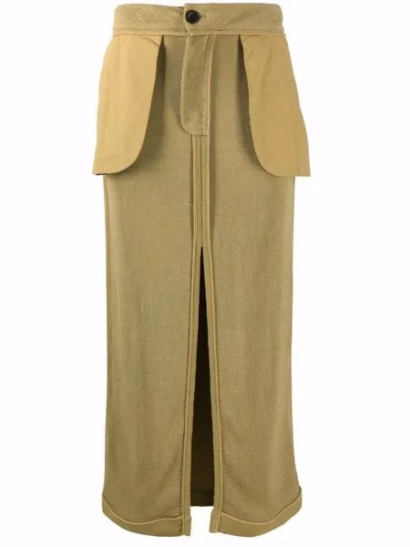 John Galliano Pre-Owned юбка с разрезом 1990-х годов