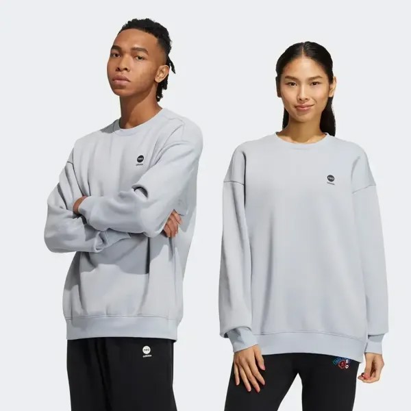 Толстовка унисекс серая Adidas Neo, серый