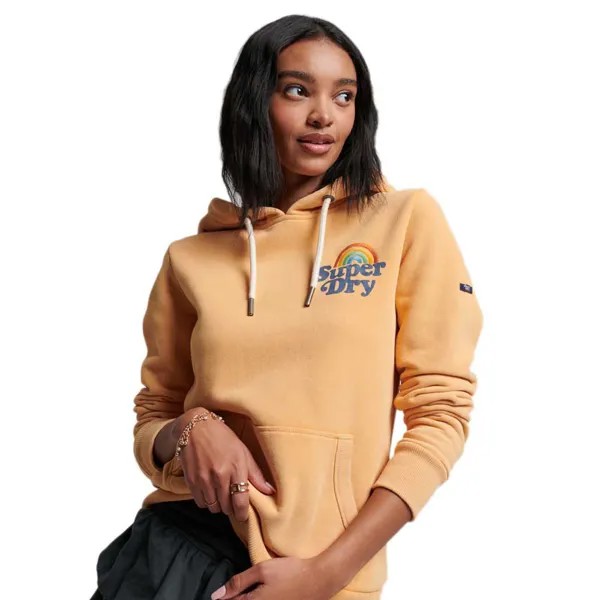 Худи Superdry Vintage Rainbow, оранжевый