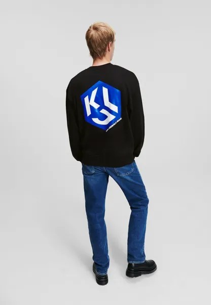Толстовка MONOGRAM LONG SLEEVE Karl Lagerfeld, черный