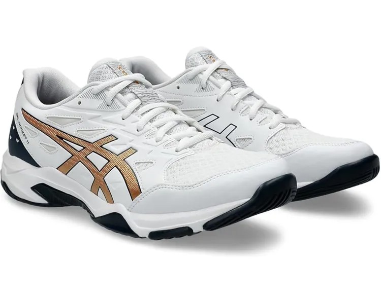 Кроссовки ASICS GEL-Rocket Volleyball Shoe, цвет White/Pure Gold