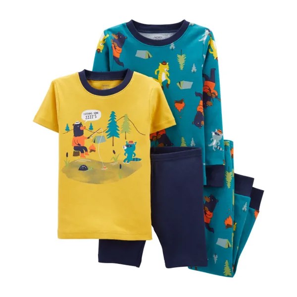 Carter's Пижама для мальчика с животными (4 предмета) 1M045210/2M045210