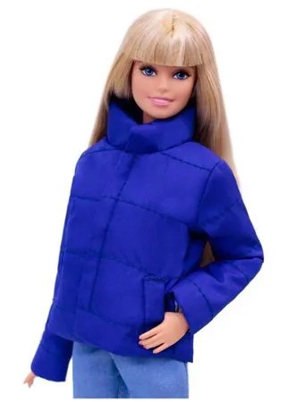Barbie Elenpriv Одежда для кукол Барби - Синяя куртка (пуховик)