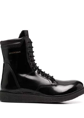 Emporio Armani ботинки в стиле милитари