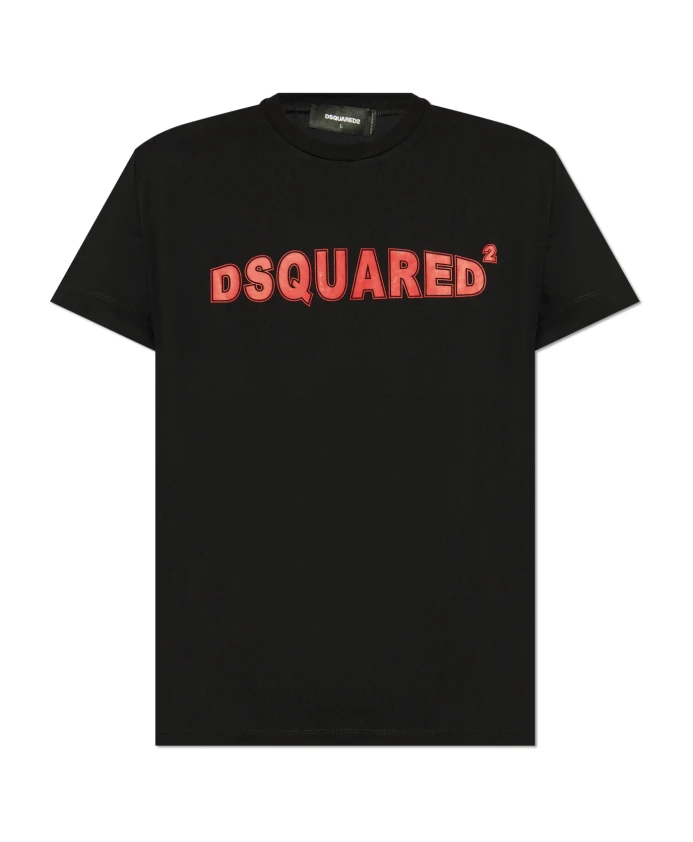 Футболка с логотипом Dsquared2, черный