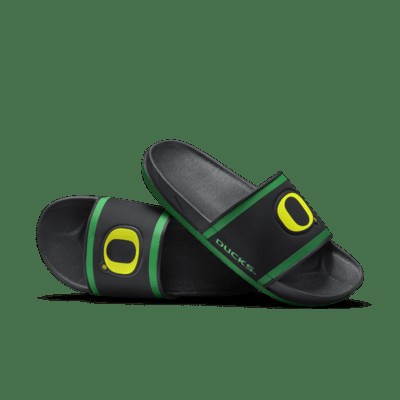 Шлепанцы Nike Offcourt (Oregon) Slide, цвет Black/Apple Green/Yellow Strike