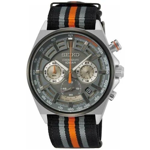 Наручные часы SEIKO CS Sports, черный, серый