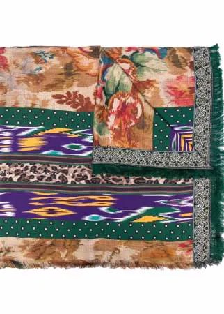Pierre-Louis Mascia шелковый платок с графичным принтом