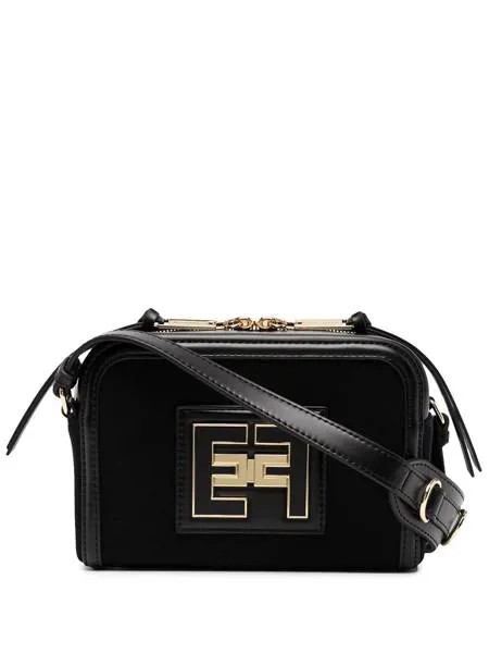 Elisabetta Franchi logo-plaque shoulder bag